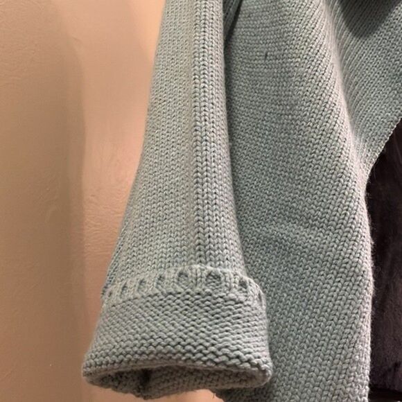 Express Wool Acrylic Blend Open Sweater Cardigan. Seafoam color. Size SP - Picture 4 of 9
